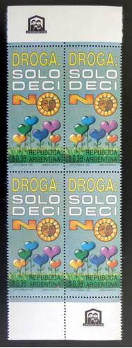 Argentina, Bloque X 4 Gj 2613 Droga No 92 Mint L7221