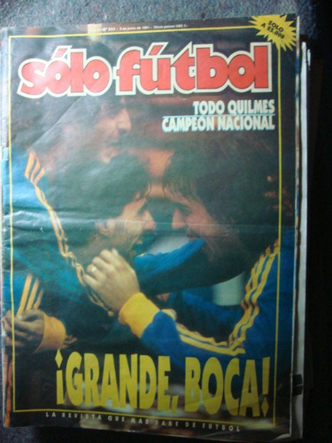 Revista Solo Futbol 311 3/6/91 Quilmes Campe Poster N Chicag