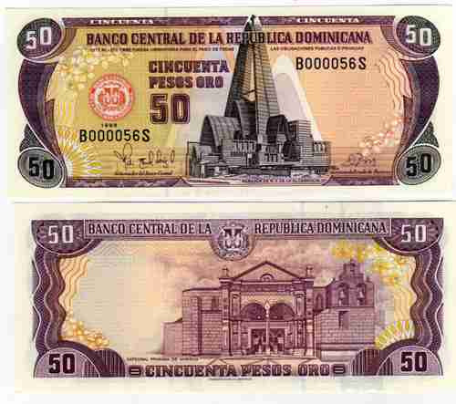 Billete Dominicana 50 Pesos Año 1998 Pick 155 Sin Circular