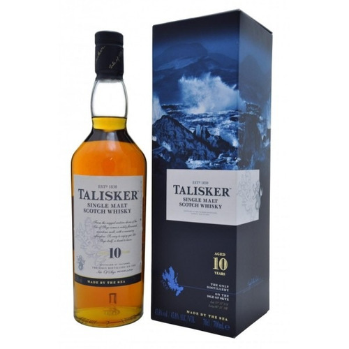 Whisky Single Malt Talisker 10 Años Con Estuche