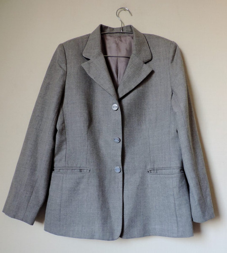 Blazer Gris De Lanilla
