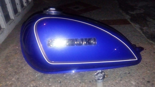 Tanque De Moto Zuzuki Gn Azul