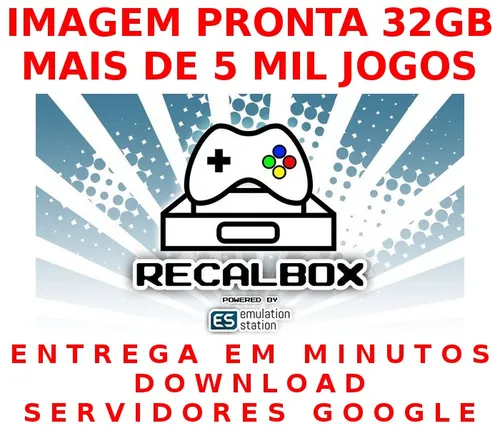 Recalbox Imagem Pronta 64gb E 32gb - Raspberry Pi3