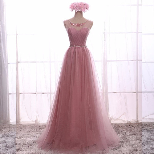 Vestido De Festa Rosê/ Debutante/15 Anos/p/entrega