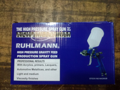 Pistola Soplete Para Pintar Hvlp De Gravedad Ruhlmann