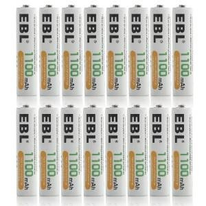 Baterías Ebl Nimh 1100mah Aaa Recargables, 16 Pack