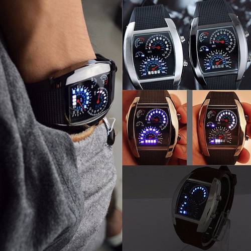 Reloj Deportivo Led Velocimetro Rpm Turbo