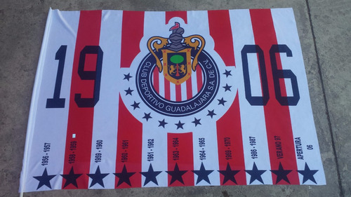 Bandera Oficial De Los 11 Campeonatos De Las Chivas