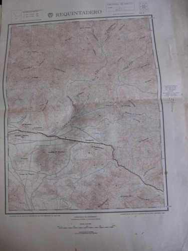 Mercurio Peruano: Viejo Impreso Mapa Requintadero Peru   L92