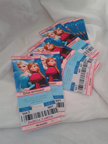 Kit Imprimible Frozen Invitaciones Candy Bar Sorpreseros