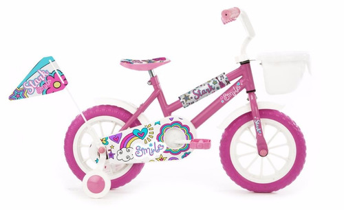 Bicicleta Infantil Para Nena Stark Rueditas Acero Rodado 12