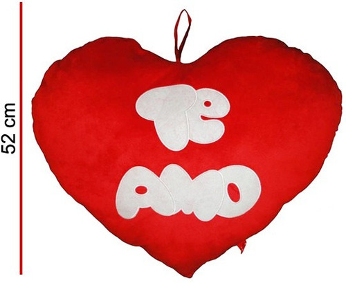 Imagen 1 de 1 de Peluche Almohadón De Corazón 52 Cm. Phi Phi Toys
