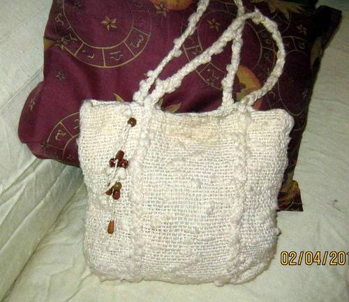 Cartera Tejida Al Crochet Forrada.artesanal.