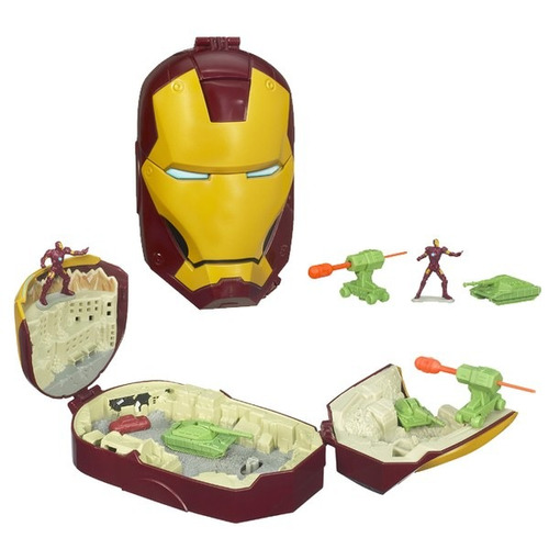 Marvel Avengers Iron Man 2 Micro Set De Juego Mark Iii.