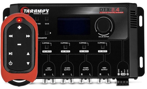 Crossover Taramps Dtx 2.4s Digital 4 Vias Lcd + Controle