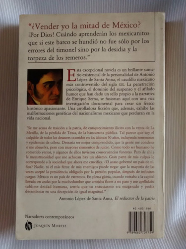 Imagen 4 de 4 de El Seductor De La Patria Enrique Serna Lopez De Santa Anna