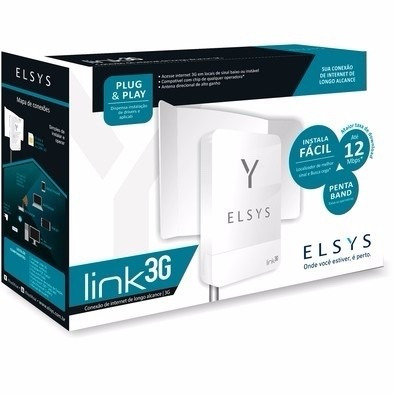 Roteador Externo Elsys Link 3g C/ Antena Pentaband E Poe