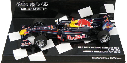 Red Bull Rb6 Vettel Ganador Brasil 2010 Campeon F1 2010 1/43