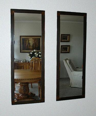 Espejo de Pared con Marco de Madera 80 x 60 cm | Serie 2709-11 Varios tamaños y Colores 