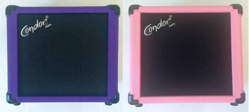 Amplicador P/ Guitarra 10w Condor Gx-10 Rosa Roxo Com Fonte