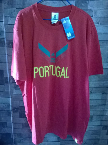 Franela De Algodon adidas De Portugal, Mundial 2014 Futbol