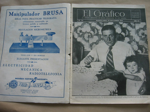 Antigua Revista El Gráfico - Nº 741 - Septiembre De 1933