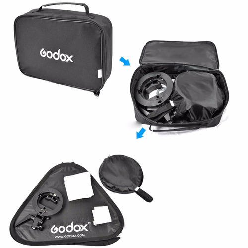 Imagen 4 de 5 de Softbox Godox 60x60 Para Speedlite Y Tripie 190cms