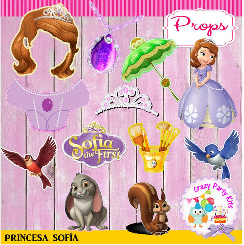 Props Princesa Sofia!! Divertidos Y Originales!!!
