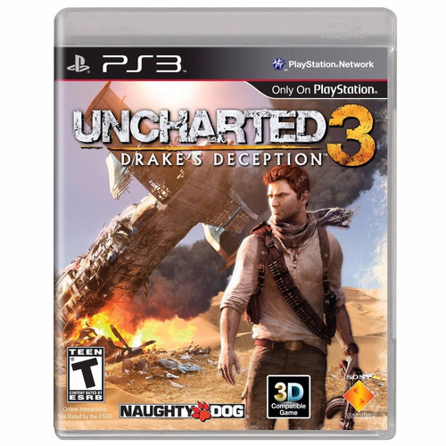 Jogo Ps3, Uncharted 3,drake Deception, Á Pronta Entrega