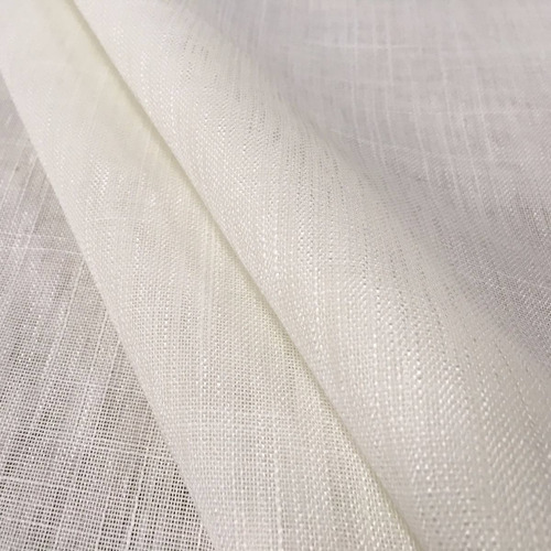 Tecido Linho Rajado Flame Estilo Marfim 2,80mts Cortinas