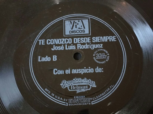 Vinilo Promoción Vea Jose Luis Rodríguez ( M-55 (Usado)