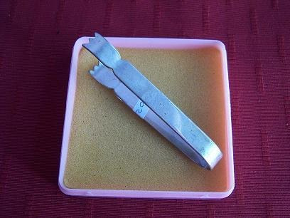 Pinza Para Azúcar En Metal Plateada