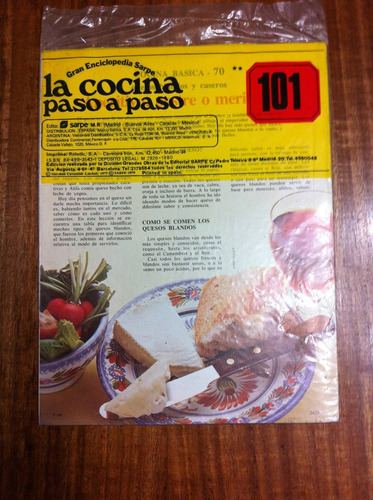 Enciclopedia Sarpe La Cocina Paso A Paso Fasciculo Nº 101
