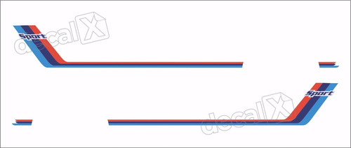 Adesivo Bmw Faixa Lateral Serie 3 Sport Bw18