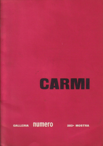 Eugenio Carmi Mostra / 15 Páginas / 1958