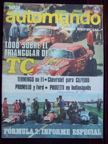 Automundo 182 29/10/68 Ternengo En F1 Chevrolet Cupeiro