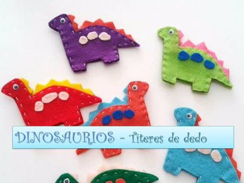 Titeres De Dedo - Dinosaurios - Kit  X 10 Unidades