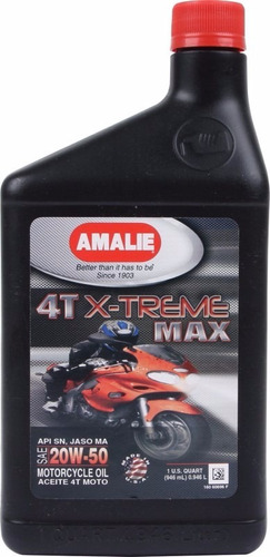 Aceite Lubricante Amalie 4t X-treme Max Para Motos - Cymaco