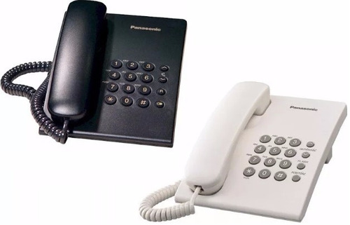 Telefono Con Cable Panasonic Mod Ts500 Color Blanco O Negro