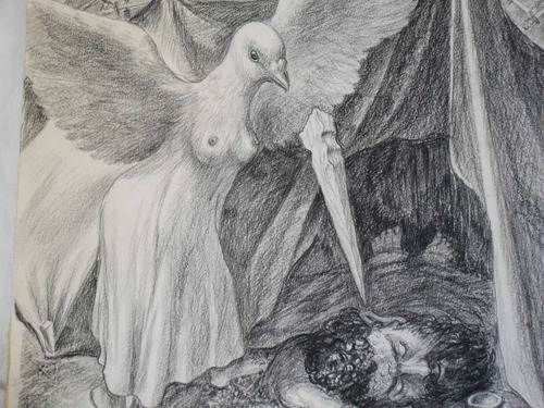 Dibujo En Grafito Y Carbonilla De Natan Berler (Usado)