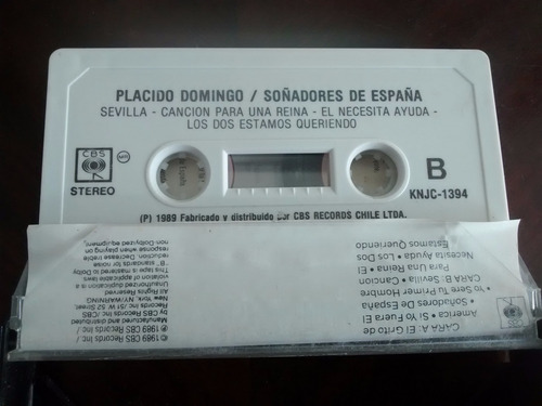Cassette De Placido Domingo . Soñadores De España(#165 (Usado)