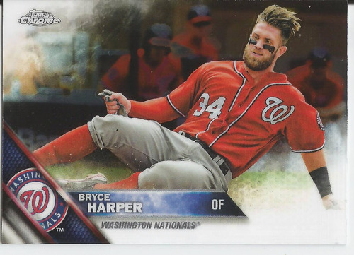 2016 Topps Chrome #200 Bryce Harper Of Nationals (Usado)
