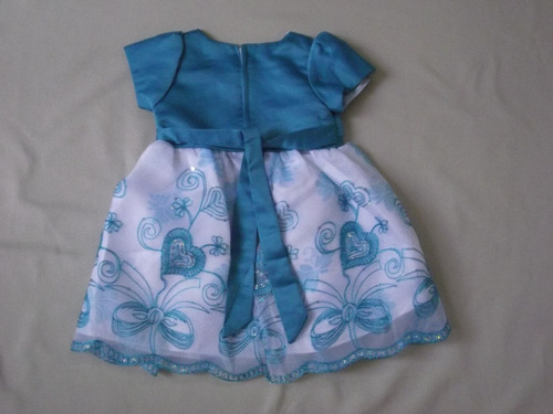 Vestido Infantil Festa Bordado Corações E Paetês Com Bolero