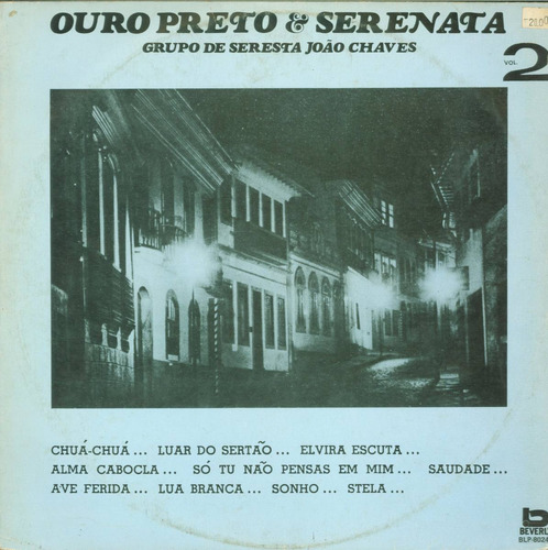 Lp Grupo De Serestas - Joao Chaves - Ouro Preto 2