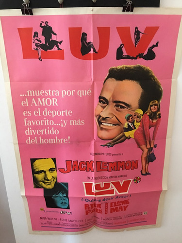 Afiche De Cine Original Original - Luv Quiere Decir Amor