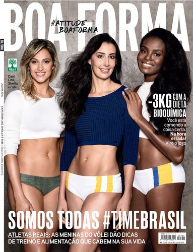 Revista Boa Forma 357 = As Gatas Do Volei Nova E Lacrada!