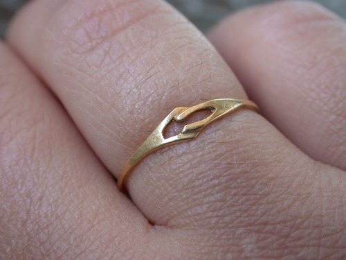 Luli Oport!! Anillo Oro 18k Sellado Hermoso Regalo Oferton