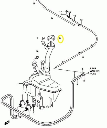 Tapa Deposito Limpiaparabrisas Grand Vitara Suzuki J3