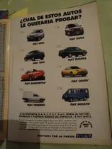 Comprar Publicidad Fiat Uno Duna Tipo Tempra Fiorino Ducato Año 1997