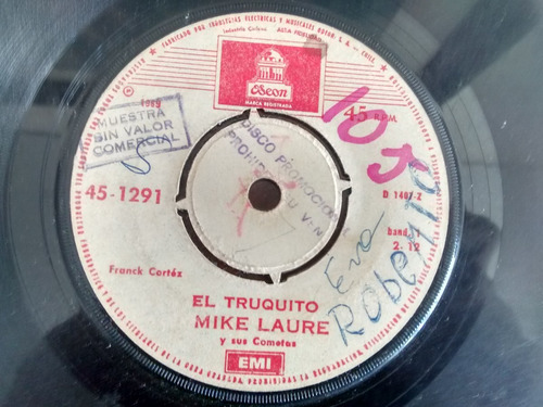 Vinilo Single De Mike Laure - Las Elegantes ( P38 (Usado)